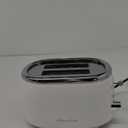 MELLERHOME Retro Toaster 2 Slice, 7 Browning Levels, 3 Functions (Reheat, Defrost, Cancel), Removable Crumb Tray, Under Base Cord Storage, White Toaster Kitchen Appliances