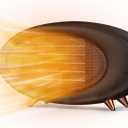 Desk Heater,600W Energy Efficient Small Desk heater for Indoor Use,PTC Fast Heating Ceramic Space Heater for Bedroom Home Office(Black)