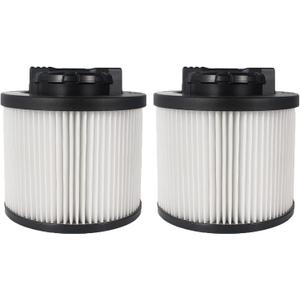 2 Pack DXVC4001 Replacement Filters for DEWALT 4-5 Gallon Wet/Dry Vac Cartridge Filter, Washable & Reusable