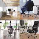 Office Chair Mat for Hard Wood Floors, 36 x 48 inches Clear Floor Mat for for Rolling Chairs, Heavy Duty Wood/Tile Floor Protectors for Home Office, Anti-Slip, Easy to Clean