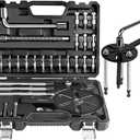 DISEN Bearing Puller 35-in-1, Bearing Puller KIt with Wrench, Blind Inner Bearing Pullers Kit, Bearing Removal Tool for Ball Bearings with Case (Refer to The Video for Installation and Usage) - Black