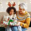 2 x GIOLNIAY Red Truck Christmas Wrapping Paper for Kids Adults - Rustic Holiday Gift Wrap with Farmhouse Trees and Winter Forest Design - 4 Jumbo Sheets, 28" x 40" Each (31 sq. ft ttl), Easy to Store