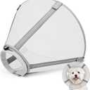 Breathable Mesh Dog Cone Collar for Surgery, Soft Elizabethan Recovery Alternative to Stop Licking,Pet Neck Collar for Different Breeds(Grey,3) (3(Neck:10-13in, Depth:8.0in))