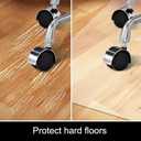 Kuyal Chair Mat for Hardwood Floor,46 x 53 inches Rectangle Desk Durable Wood/Tile Protection Mat for Rolling Chairs, Non-Studded Bottom