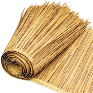 Berlune 16.5ft x 20in Thatch Roofing Mexican Tiki Hut Grass Skirting Roof Artificial Palm Thatch Rolls Tiki Bar Hut Duck Blind Grass Palapa Roofing for Garden Patio Umbrella Fence Party Decoration