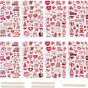 Valentines Stickers for Kids - 400PCS Cute Valentines Love Stickers for Cards Envelopes Craft Scrapbooking Valentine Day Party Favors Supplies for Girls Boys