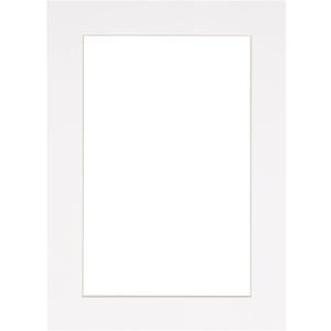10x13 Mat for 8x10 Photos - White Bevel Cut Matboard - for Pictures, Photos, Framing - 4-ply Thickness (1-Mat, White)