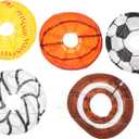 5Pcs Sports Ball Paper Lanterns Creative Basketball Football Rugby Baseball Volleyball Hanging Decorations for Party Event and Celebration Decor
