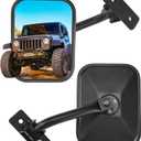 JOYTUTUS Mirrors Doors Off Compatible with Wrangler TJ JK JKU 1997-2018, Easy-Install Side View Mirrors, No Vibration & Wobble, Does Not Fit on Doors