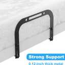 YUOROS Mattress Slide Stopper, Non Slip Mattress Gripper for Metal Bed Frame, Holder Retainer Bar to Keep Mattresses Topper from Sliding