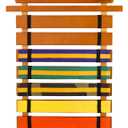 KidKraft Martial Arts Wooden Belt Holder Hanging Display for 8 Belts (Unpersonalized)