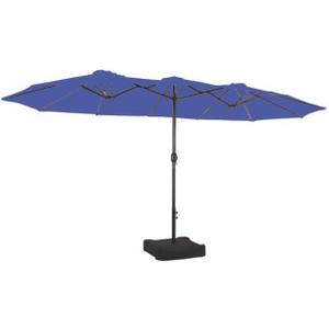 Garden Winds Replacement Canopy Top Cover Compatible with The Phi Villa, Aecojoy, PatioFestival, AbcCanopy, Kozyard, Lokatse A701007300, Pf18259, UB02, KZUM15NAV, PF19302 15 ft Umbrella - RipLock 350 - True Navy