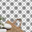 MORCART Peel and Stick Floor Tile, 20-Pack 7.87" x 7.87" Matte Vinyl Floor, Self Adhesive Waterproof Flooring DIY for Renter, Removable Tile Sticker for Bathroom, Kitchen, Bedroom, Wall (Black)