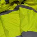Reflective Jacket, High Visibility Parka, Waterproof Hi Vis, Safety Jacket with Removable Hood and Zipper, ANSI Class 3 (Lime,3XL)