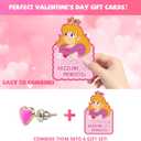 30Pack Valentines Day Gifts for Kids Classroom with Valentine Earrings 30Pair, Cute Kids Valentines Cards & Earrings for Girls, Party Favor Exchange Gifts for Class School Classroom