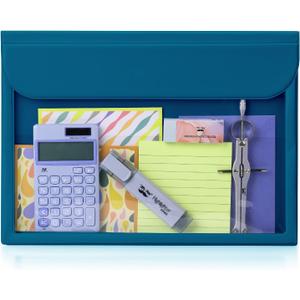 Mr. Pen- File Folder, Blue Plastic File Folders Letter Size, Document Folder