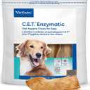 Virbac C.E.T. Enzymatic Oral Hygiene Chews for Dogs, Large - Plaque & Tartar Control - Single Layer Beefhide with Exclusive Dual-Enzyme System & Tasty Chicken Flavor - Easy to Give Dog Dental Chew (1.13 Pound (Pack of 1))