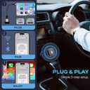Wireless CarPlay Adapter for Cars with Built-in Wired Apple CarPlay Plug and Play, Mini-USB Design, Fast Stable Connection, for iPhone with USB/USB-C Port (2025 Upgraded)