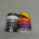 Lichamp 12 Pack Colored Electrical Tape Waterproof, 3/4 in x 66ft, Industrial Grade UL/CSA Listed High Temp Electrical Tape Colors Electric Super Vinyl, 1275C1