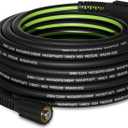 Pressure Washer Hose3600 PSI Kink Resistant Power Washer Hose Replacement Universal Electric 1/4'' Power Washer Hose with Leak-Free M22 Female (25FT)