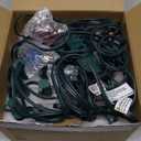 Abeja C7 Clear Christmas Lights Warm White, 25Ft Outdoor Incandescent String Lights with 27 Bulbs(2 Spare), Green Wire Connectable Vintage Decor Light for Patio, Christmas Party, House