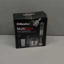 Mueller Multistick 5-in-1 Immersion Blender Handheld, 12 Speed Hand Mixer - Turbo Boost, Heaviest Duty Copper Motor, Titanium Blades Hand Blender, Milk Frother Wand, Whisk, Beaker, Chopper, Grey (Gray)