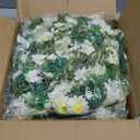 8 Pack Artificial Daisy Flowers Vine, 54.8 Ft Silky Artificial Garland with White Daisy and Vine Floral Garlands Decoration for Room Wall, Flower Themed Party, Wedding Supplies