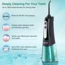 Cordless Water Dental Flosser Teeth Cleaner with Tips Case, INSMART Professional 300ML Tank DIY Mode USB Rechargeable Oral Irrigator for Home and Travel, IPX7 Waterproof 4 Modes Irrigate for Oral Care