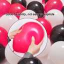 300 Pack Red Black White Balloons 100 of each of the 3 colors 12 inch Red White Black Latex Party Balloon Bulk for Various Party Events Decorations