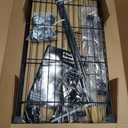 VIPEK R2 Medium Rolling Clothes Rack Heavy Duty Clothing Rack for Hanging Clothes Adjustable Metal Wire Shelving Portable Closet with Wheels Side Hooks, Freestanding Closet Wardrobe, Black