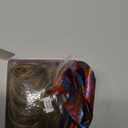 BARSDAR 100% Human Hair Bun Extension - Real Human Hair Highlight Messy Bun Scrunchie for Women - Elastic Wavy Small Updo Chignons Hairpieces Soft Natural Looking Daily, Brown with Blonde Highlight