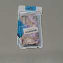 For Samsung Galaxy S22, Stained Glass Purple Floral Dual-Layer Hard Shell+Silicone Cover-Shockproof Protective Phone Case for Women Girls