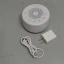Sound Machine Easysleep White Noise Machine with 25 Soothing Sounds and Night Lights with Memory Function 32 Levels of Volume and 5 Sleep Timer Powered by AC or USB for Sleeping Relaxation (White)