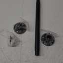 Closet Rod, 16 to 25 inch Adjustable Closet Rods for Hanging Clothes, Heavy Duty Closet Hanging Rod, Black Closet Hanger Poles, Metal Closet Hanging Bar for Wardrobes Laundry, Drilling Installation (16in-25in)