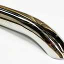 Exhaust Tip 2.50 Inch Dia 9.00 In Long 2.25 Inlet Turn Down Chrome Wesdon Exhaust Tip