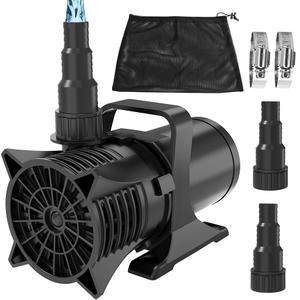 AquaMiracle 1800GPH Submersible Water Pump UL Certified Pond Pump Fountain Pump Aquarium Water Pumps for Pond, Waterfall, Fountain, Fish Tank, or Hydroponics 