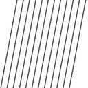 72 Inch Garden Stake Netting Support, Black Heavy Duty Powder Coated Steel Frame for Garden Fencing, Plant & Crop Protection from Wildlife (6 Sets)