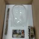 Glass Pendant Lights Kitchen Island -1 Light Gold Hanging Light Fixture Bar Modern Pendant Lighting Ceiling with 9.6" Height Clear Thick Organic Glass Shade for Kitchen Sink Dining Table,E26,1 Pack