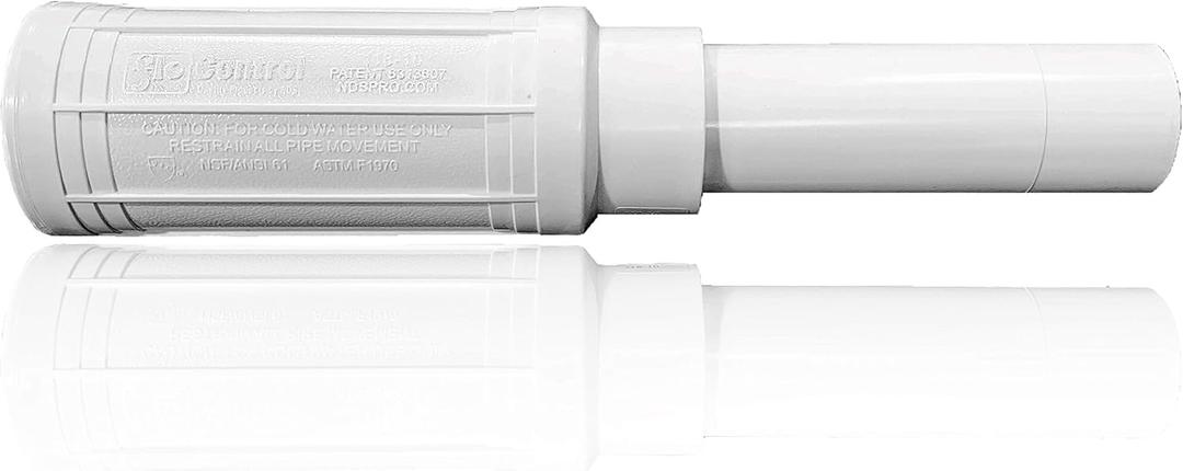 NDS 118-30 3" Expansion Repair PVC Coupling for Broken or Cracked Pipe, White