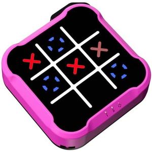 Tic Tac Toe Bolt Game, Handheld Electric Puzzle Board for Educational and Memory Growth, Gift Ideal for Kids and Adults' Birthday, Portable Travel Games for Car Ride