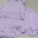 ABOCIW Womens Tennis Skirts Sports Bra Sets High Waist Pleated Golf Skorts Skirt V Neck Collar Workout Crop Tank Tops 2 Piece Outfits #1 Purple Small