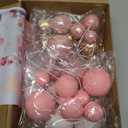 ASTARON 32 Pcs Ball Cake Topper Decorations Mini Balloons Cake Topper Sticks Foam Balls Cake Picks Cake Topper Balls Cake Decorations for Wedding Party Birthday Cake Decorations (Rose goldPink)