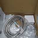 Rainfall Shower Head with Handheld Combo, Rain Shower Head with Handheld Spray 180 Adjustable With Extension Arm, 10 Inch&3 Spray Modes, Rain Shower Head Black - Easy To Install (silvery-1)