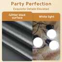 Marquee Letters Black Birthday Decorations: Large 4 Feet Tall Light Up Letters for Party Decor Baby Shower Big Foam Cardboard Letter X