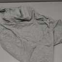 Womens Long Sleeve Super Cropped Hoodie Pullover Crop Sweatshirts Sexy Workout Gym Drawstring Top (Gray, Small)