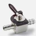 Oregon 07-403 Inline Fuel Shut Off 1/4" Ball Valve , Gray