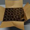 30 Pack Craft Rolls - Thick Cardboard Tubes for Crafts - Round Tubes - Cardboard Tubes For Crafts - Craft Tubes - Craft Round Tubes - Paper Tube for Crafts - 1.57 x 3.9 inches - Brown