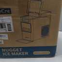SenCre Nugget Ice Maker 40lbs/ Day, Countertop Ice Maker Soft Chewable Ice, Ice Makers One-Click & Self-Cleaning, Crushed Pellet Ice Machine with Scoop&Basket for Home/ Kitchen/ Office, Stainless Silver