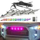 ROCCS RGB Raptor Lights fit for 2014-2019 Toyota 4Runner TRD Pro,SR5,TRD Off-Road,Limited LED Grill Lights 2020-2024 TRD Pro Front Grille ONLY