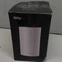 OOU Universal Knife Block Holder - Round Kitchen Knife Storage Unique Slot Design to Protect Blades, Space Saver Knife Organizer Detachable for Easy Cleaning, White